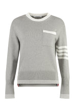 Load image into Gallery viewer, Cotton crew-neck sweater
