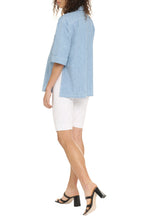 Load image into Gallery viewer, Short sleeve denim shirt

