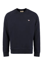 Load image into Gallery viewer, Cotton crew-neck sweatshirt with logo
