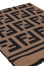 Load image into Gallery viewer, Wool-silk FF jacquard shawl
