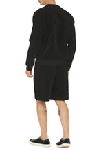 Load image into Gallery viewer, Cotton crew-neck sweatshirt with logo
