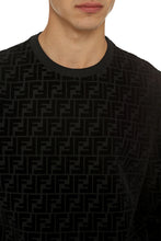 Load image into Gallery viewer, Cotton crew-neck sweatshirt with logo
