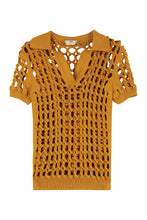 Load image into Gallery viewer, Interlock knit polo shirt
