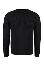 Load image into Gallery viewer, Logo print ribbed knit pullover
