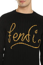 Load image into Gallery viewer, Logo print ribbed knit pullover
