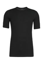 Load image into Gallery viewer, Ribbed cotton crew-neck T-shirt
