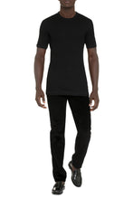 Load image into Gallery viewer, Ribbed cotton crew-neck T-shirt
