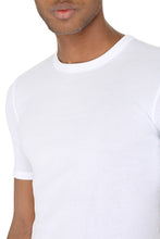 Load image into Gallery viewer, Ribbed cotton crew-neck t-shirt
