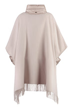 Load image into Gallery viewer, Wool and cashmere blend poncho
