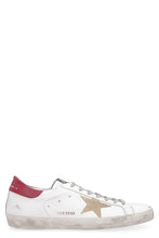 Load image into Gallery viewer, Superstar logo detail leather sneakers
