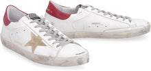Load image into Gallery viewer, Superstar logo detail leather sneakers
