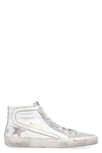 Load image into Gallery viewer, Slide leather high-top sneakers
