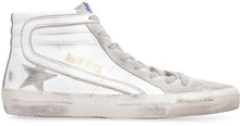 Load image into Gallery viewer, Slide leather high-top sneakers
