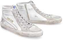 Load image into Gallery viewer, Slide leather high-top sneakers

