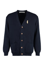 Load image into Gallery viewer, Logo detail cotton cardigan
