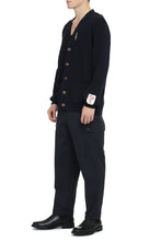 Load image into Gallery viewer, Logo detail cotton cardigan
