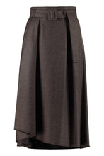 Load image into Gallery viewer, Belted wool skirt
