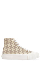 Load image into Gallery viewer, Palm Dogstooth canvas high-top sneakers
