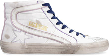Load image into Gallery viewer, Slide leather high-top sneakers
