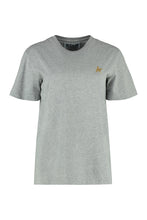 Load image into Gallery viewer, Golden cotton crew-neck T-shirt

