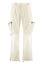 Load image into Gallery viewer, Cotton-blend straight-leg trousers
