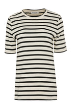 Load image into Gallery viewer, Striped knit T-shirt
