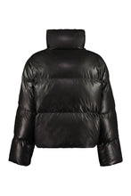 Load image into Gallery viewer, Faux leather down jacket
