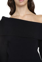 Load image into Gallery viewer, One shoulder long sleeve sweater
