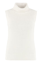 Load image into Gallery viewer, Sleeveless turtleneck sweater
