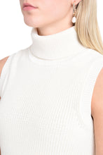 Load image into Gallery viewer, Sleeveless turtleneck sweater
