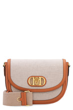 Load image into Gallery viewer, Leather and canvas crossbody bag
