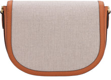 Load image into Gallery viewer, Leather and canvas crossbody bag
