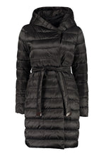 Load image into Gallery viewer, Novef reversible down jacket with double waist belt
