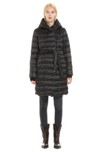 Load image into Gallery viewer, Novef reversible down jacket with double waist belt
