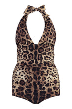 Load image into Gallery viewer, Leopard print one-piece swimsuit
