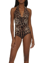 Load image into Gallery viewer, Leopard print one-piece swimsuit
