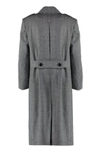 Load image into Gallery viewer, Double-breasted virgin wool coat
