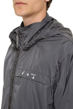 Load image into Gallery viewer, Hooded long nylon windbreaker
