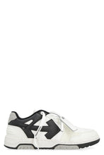Load image into Gallery viewer, Slim Out Of Office leather and fabric low-top sneakers
