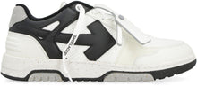 Load image into Gallery viewer, Slim Out Of Office leather and fabric low-top sneakers
