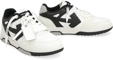 Load image into Gallery viewer, Slim Out Of Office leather and fabric low-top sneakers
