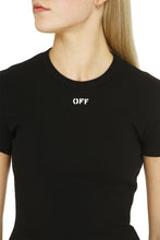 Load image into Gallery viewer, Ribbed cotton T-shirt
