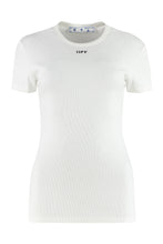 Load image into Gallery viewer, Ribbed cotton T-shirt
