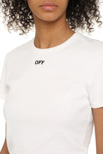 Load image into Gallery viewer, Ribbed cotton T-shirt
