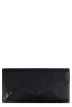Load image into Gallery viewer, Leather flap-over Continental wallet
