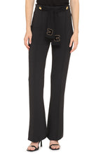 Load image into Gallery viewer, Flared crêpe trousers
