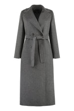 Load image into Gallery viewer, Paride double-breasted wool coat
