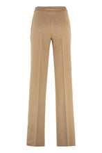 Load image into Gallery viewer, Pescia wool straight-leg trousers
