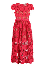 Load image into Gallery viewer, Floral macramé-lace dress

