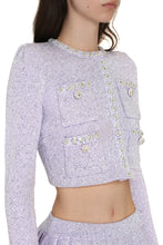 Load image into Gallery viewer, Cropped-length knitted cardigan
